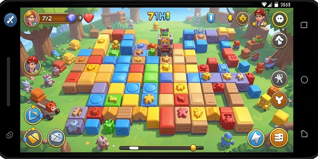Tampilan gameplay seru dari 71H dengan tantangan Puzzle.