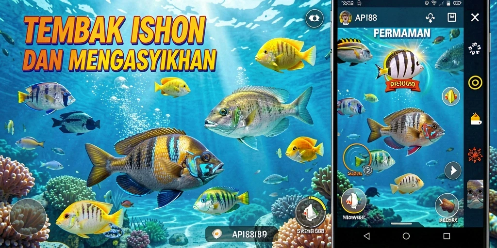 Screenshot dari gameplay seru Tembak Ikan di API88.