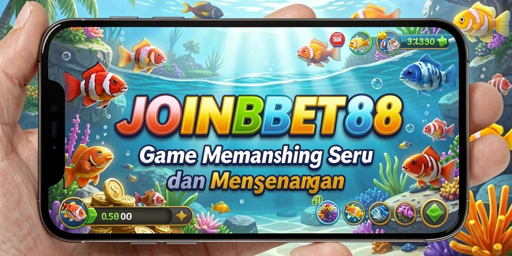 Tampilan gameplay JOINBET88 saat memancing di lautan yang menakjubkan.