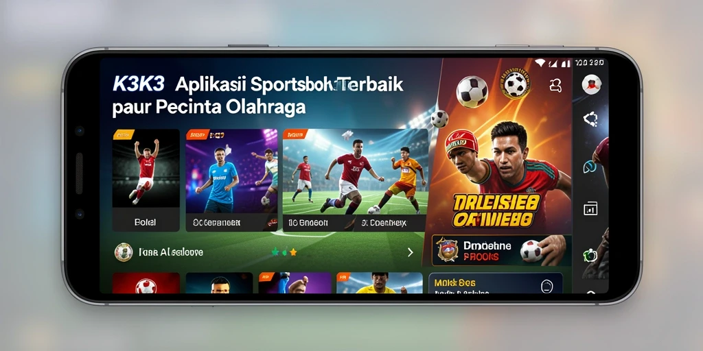 Screenshot utama K3K3 menampilkan fitur taruhan dalam aplikasi.