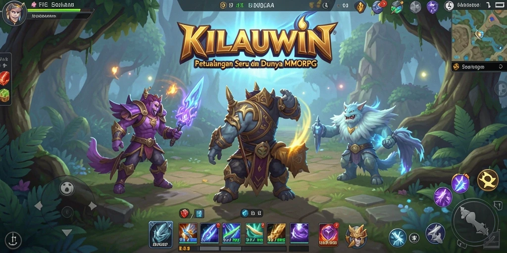 Gameplay seru dalam KILAUWIN menampilkan pertarungan dan eksplorasi yang mendebarkan.