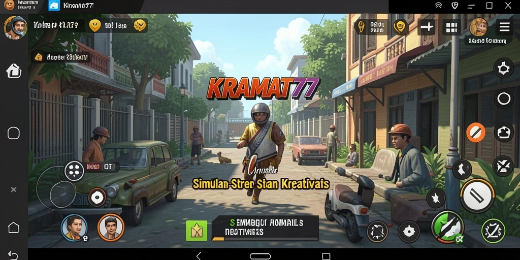 Screenshot KRAMAT77 menampilkan gameplay dinamis dan interaktif.