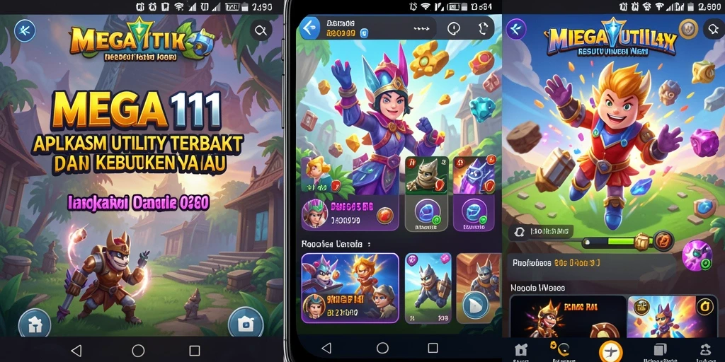 Tampilan utama MEGA111 dengan fitur utilitas yang intuitif.