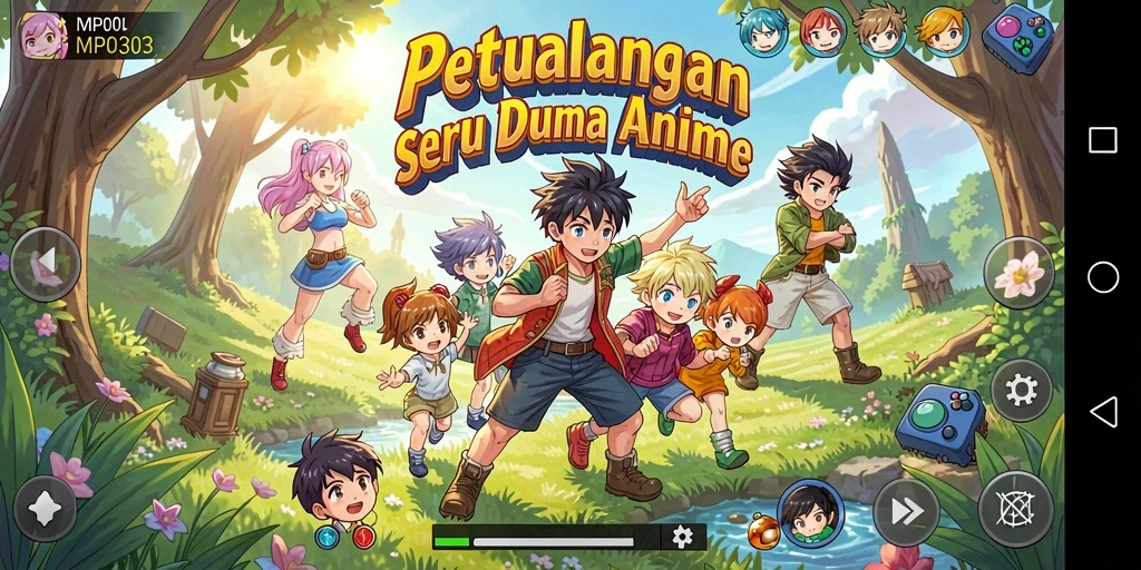 Gameplay MPO303 menampilkan aksi seru dan karakter Anime yang menarik.