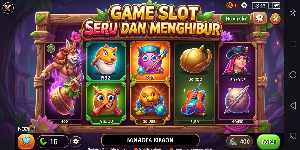 Tampilan gameplay slot yang mengasyikkan dengan banyak pilihan tema.