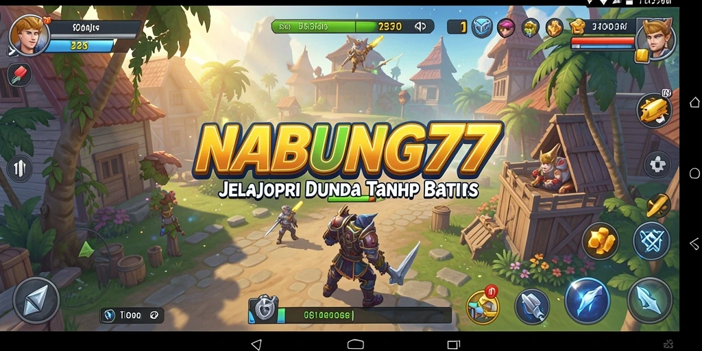 Screenshot menampilkan eksplorasi dunia terbuka di NABUNG77.