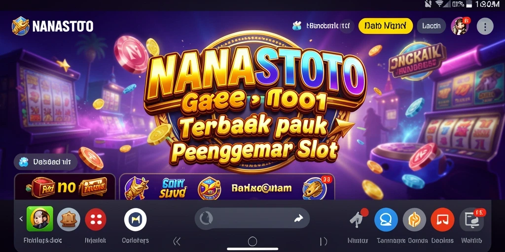 Tampilan gameplay NANASTOTO yang menggembirakan dan menarik.