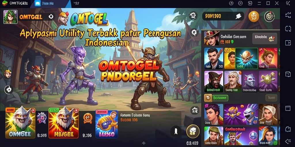 Tampilan antarmuka utama OMTOGEL yang menarik dan mudah digunakan.
