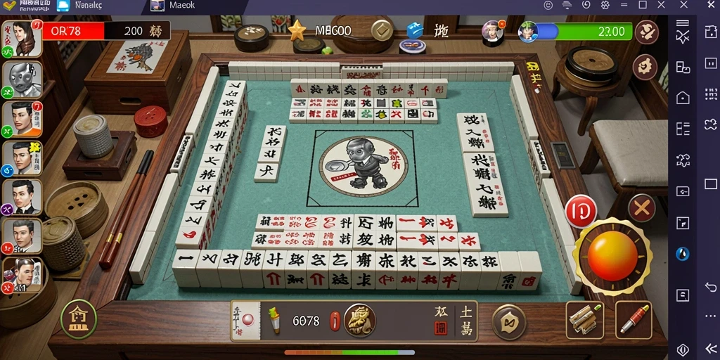 Tampilan gameplay <strong>ORA78</strong> yang seru dalam permainan Mahjong.