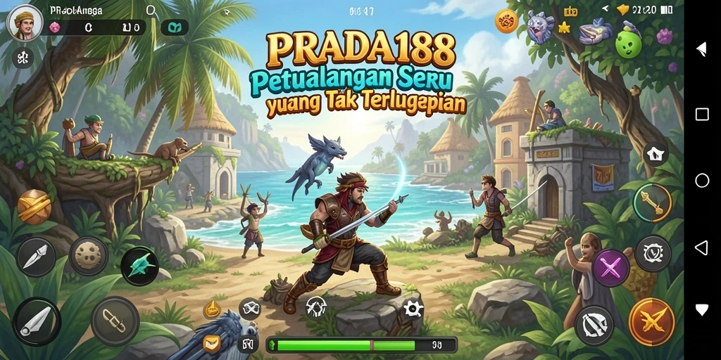 Tampilan menarik dari gameplay petualangan PRADA188.