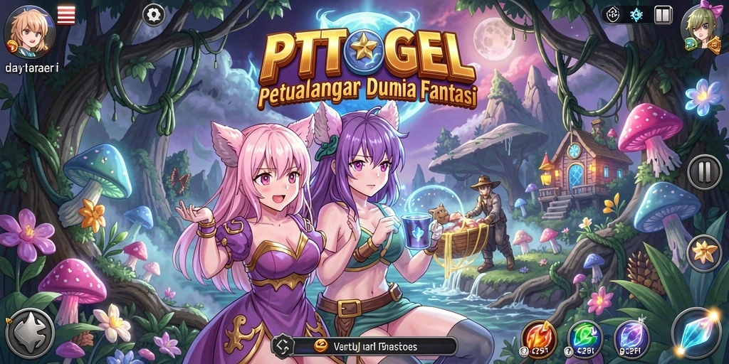 Tangkapan layar PTTOGEL menunjukkan karakter Anime dalam pertempuran seru.