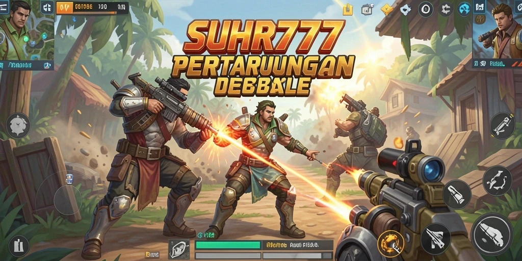 Screenshot gameplay SUHU777 yang menunjukkan aksi Battle Royale.