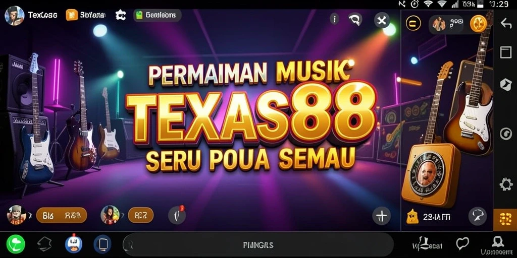 Tampak luar gameplay TEXAS88 yang menarik dan penuh warna.