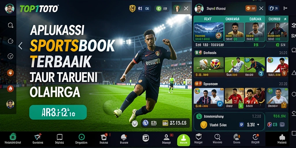 Screenshot dari gameplay TOP1TOTO menampilkan antarmuka taruhan olahraga yang menarik.