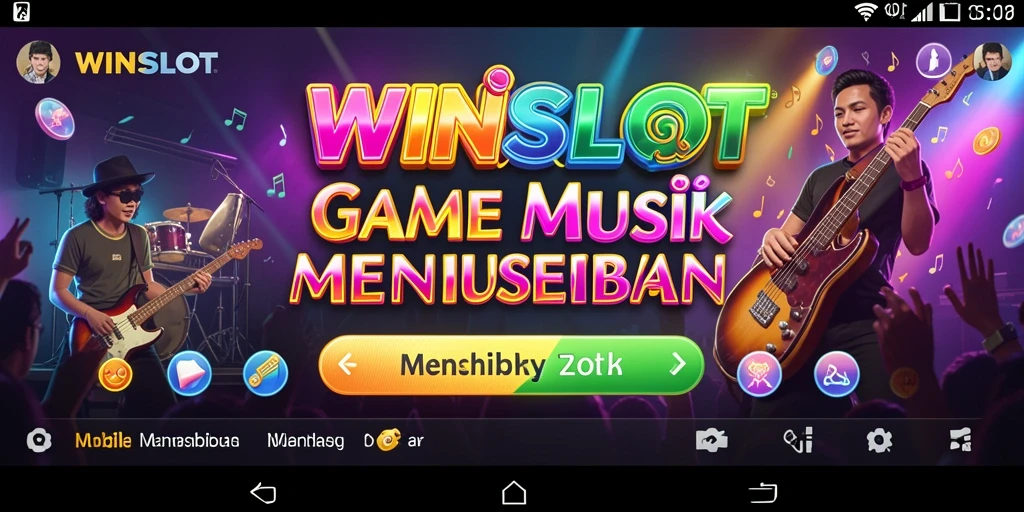 Screenshot gameplay WINSLOT menampilkan interaksi pemain dengan musik.